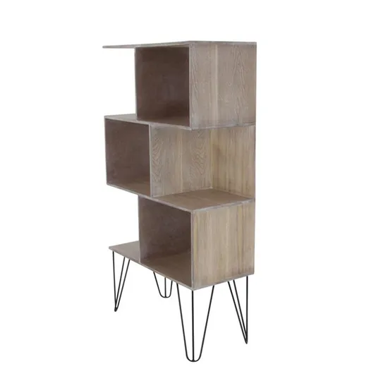 Muebles de sala de estar con patas de hierro metálico, estantes de almacenamiento, mesas auxiliares