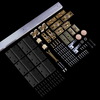 Kit de herrajes para puertas enrollables con herrajes para puertas plegables Bi individuales con rodillos de 4 ruedas