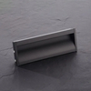 Tiradores empotrados para armarios, tiradores de aluminio para dormitorio, cocina, color negro mate