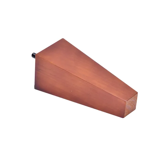 Patas de sofá cónicas de madera de caucho marrón más vendidas: accesorios de muebles elegantes para sofás, gabinetes y salas de estar | Proveedor mayorista