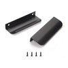 Tirador ocultado del borde del dedo de las manijas del cajón del hardware de los muebles de aluminio para el gabinete de cocina