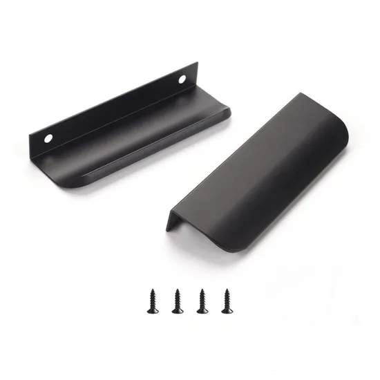 Tirador ocultado del borde del dedo de las manijas del cajón del hardware de los muebles de aluminio para el gabinete de cocina