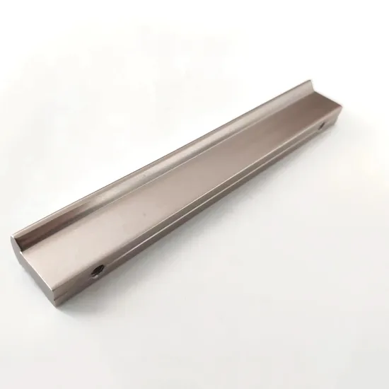Tirador de aluminio cromado champán para cajón de armario de cocina