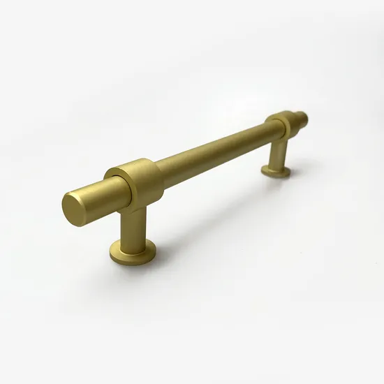 Manija del armario del gabinete de cocina de la barra T del oro mate de la aleación de aluminio