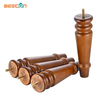 Patas de cama de madera maciza con gran capacidad de carga: soporte grueso de color natural para camas y sofás