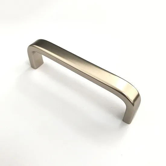 Tirador curvado en forma de U para cajón de armario de cocina, muebles de perfil de aleación de aluminio