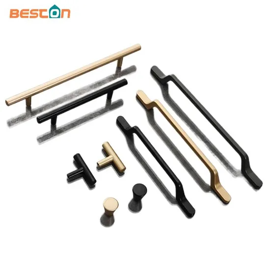 Manija simple de la mesita de noche del cajón del gabinete de los muebles de cocina de la aleación de aluminio del estilo de la fábrica
