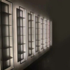 Estantes flotantes para montaje en pared, estante de 5 niveles para sala de estar con luces LED