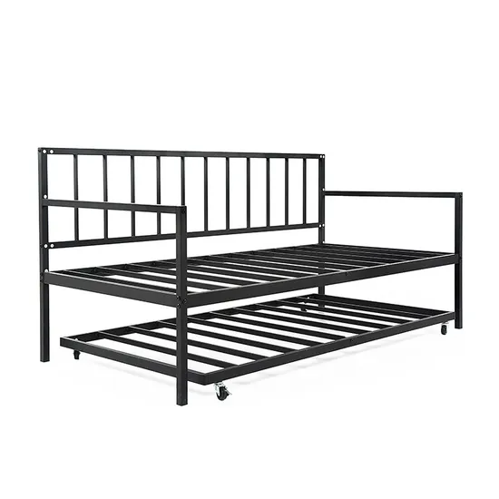 Muebles de dormitorio, plataforma de jardín, sofá cama, sofá cama con estructura de hierro metálico y nido