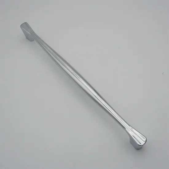 Herrajes para muebles, aleación de zinc, cromo, manijas para refrigerador de cocina, tirador de gabinete