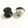 Herrajes para muebles Tirador redondo negro de 30 mm de diámetro