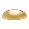 Manija de latón antiguo cepillado, herrajes para gabinete dorado, contenedor, taza, cajón, tirador