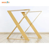 Muebles de oficina, escritorio de comedor, forma de X, patas de mesa de comedor de café de acero de metal