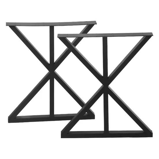 Fabricante de patas modernas para mesa de comedor de metal dorado en forma de U