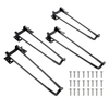 Patas de mesa plegables de alta resistencia, soportes industriales modernos de acero, capacidad de carga de 100 kg, aptas para bricolaje para mesas de café y escritorios