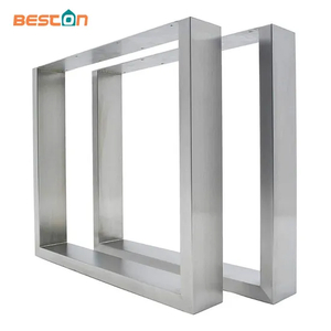 Pies de banco de base modernos Patas de mesa de comedor cuadradas de café