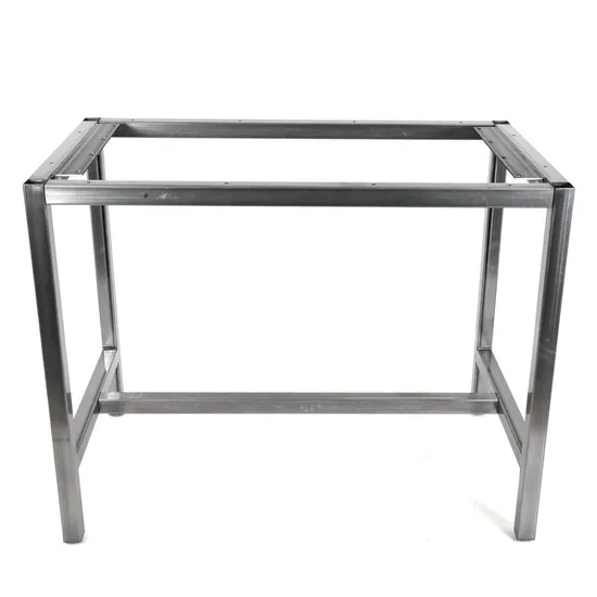 Escritorio de oficina moderno, mesa de comedor para ordenador portátil, marco de mesa de acero