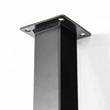 Herrajes para muebles ajustables, diseño de moda, patas redondas de altura de metal, patas de mesa