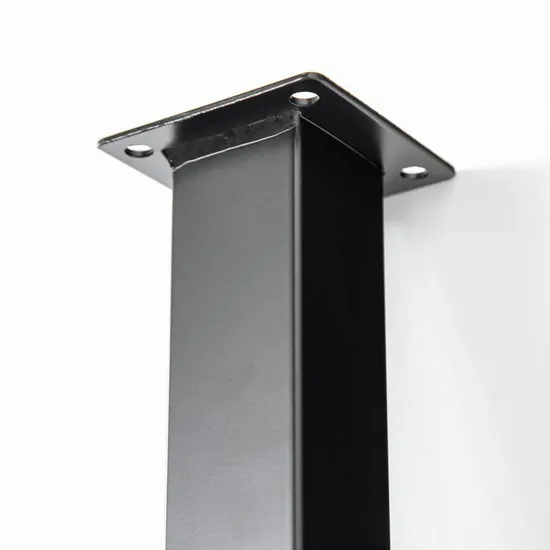 Herrajes para muebles ajustables, diseño de moda, patas redondas de altura de metal, patas de mesa