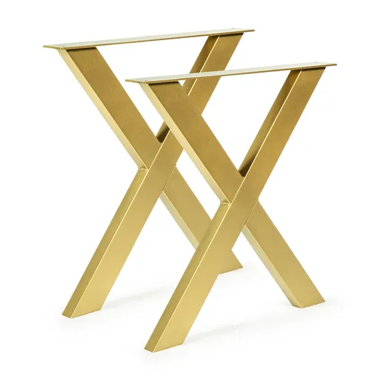 Muebles personalizados de alta resistencia, decoración, bricolaje, café X, patas de mesa industriales