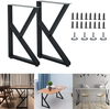 Soporte de banco de hierro fundido industrial, pata de mesa de comedor de metal para mesa
