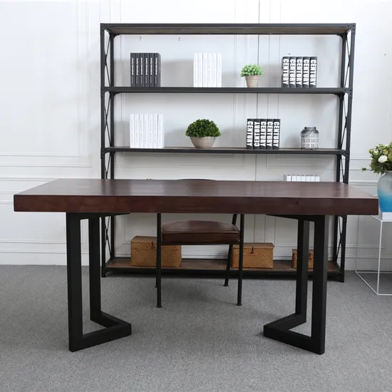 Patas de mesa en forma de L de acero de venta caliente, patas de mesa de comedor de café negras