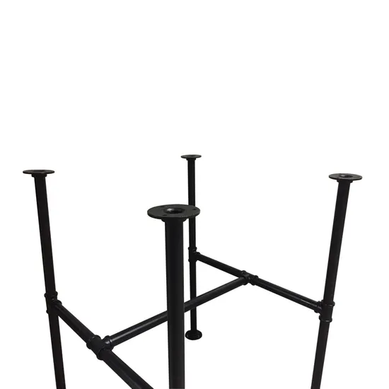 Marco de mesa de muebles de acero y metal de estilo industrial de último estilo
