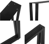 Patas de mesa de acero para muebles en forma de U, patas de mesa de metal