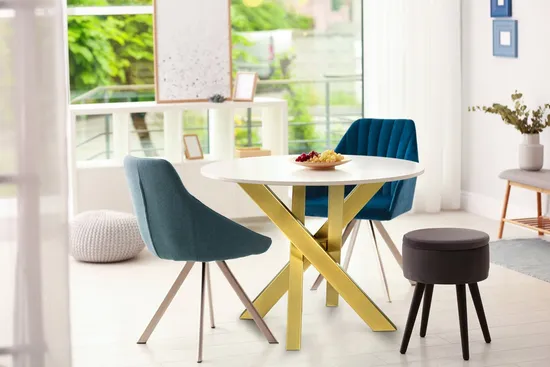 Muebles resistentes, escritorio de comedor de oficina, café de acero, patas de mesa de araña de Metal