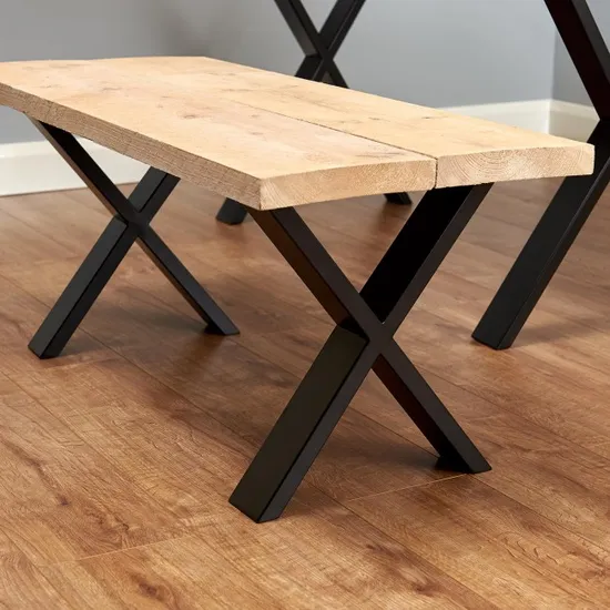Patas de mesa de comedor de metal para muebles industriales al por mayor de acero y hierro