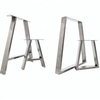 Patas de mesa de comedor de acero inoxidable modernas trapezoidales a precio de fábrica