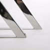 Pata de acero inoxidable en forma de X para mesa de café y comedor
