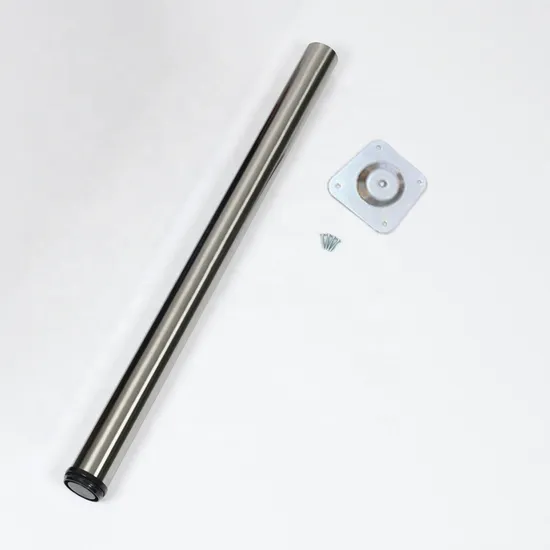 Patas de mesa de tubo redondo de hierro fundido de metal para mostrador de muebles