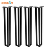 Patas de mesa de metal con soporte de banco industrial resistente de nuevo diseño