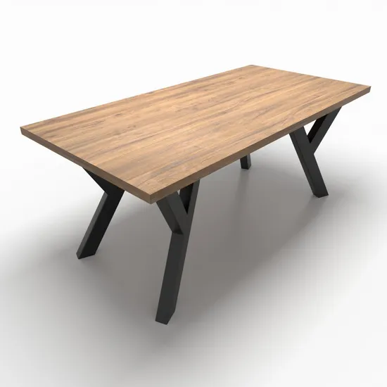 El vintage antiguo industrial modificado para requisitos particulares enmarca las piernas de la tabla del metal Y